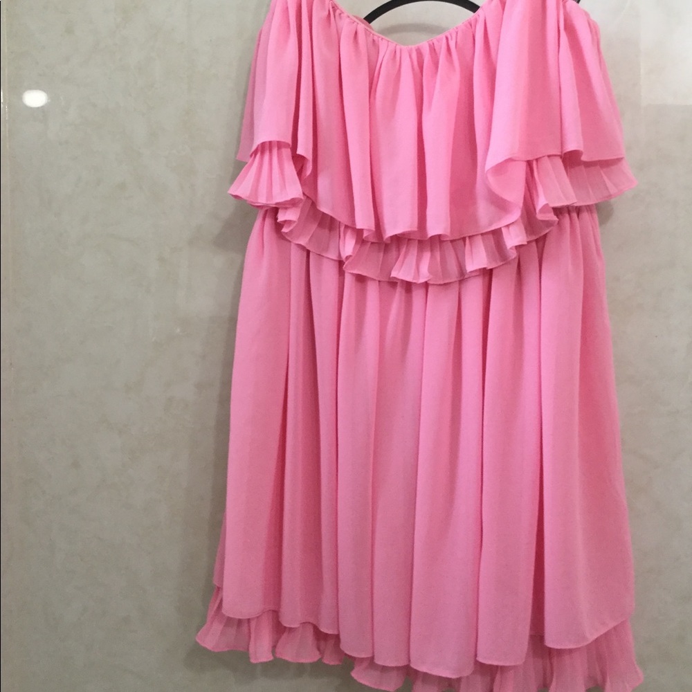 do&be babydoll ruffle dress, Medium candy Pink